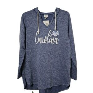 Gear For Sports UNC Carolina Hoodie Women Sm Blue Tunic College Collegiate NWT
